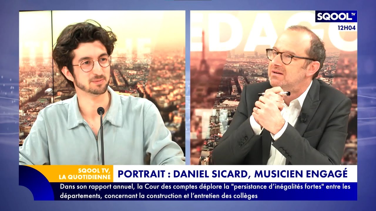 La Quotidienne 16 03 2023 Daniel Sicard Musicien Engag SQOOL TV