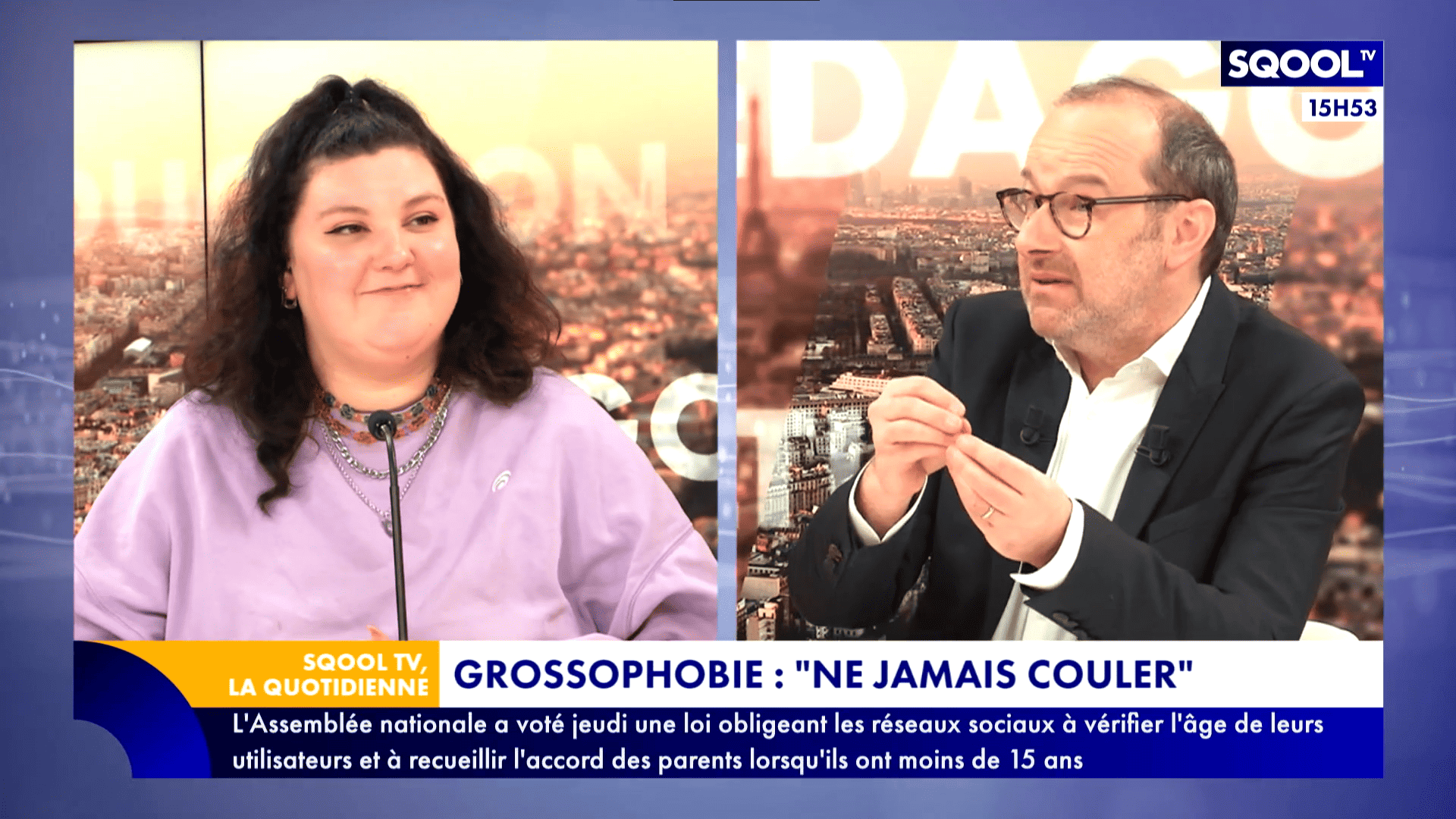 Galette Des Rois Gout Squid Game La Quotidienne (03/03/2023) - Grossophobie : "Ne jamais couler" avec Marie  de Brauer - SQOOL TV